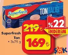 SUPERFRESH TON BALIĞI 3X75 G